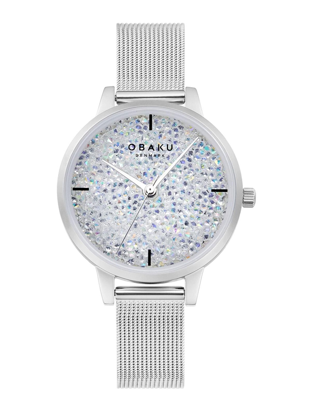 

Obaku Women Stainless Steel Bracelet Style Straps Analogue Watch, White
