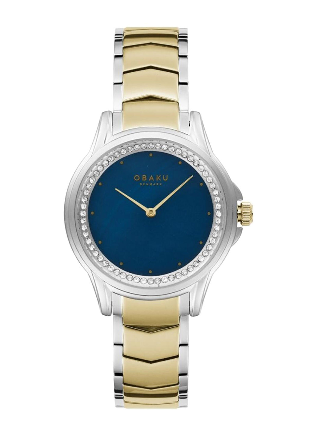 

Obaku Women Embellished Dial & Stainless Steel Straps Analogue Watch V261LECLSF, Blue