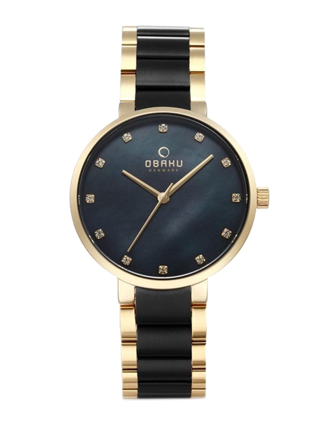 

Obaku Women Bracelet Style Straps Analogue Watch-V189LXGBSB, Black