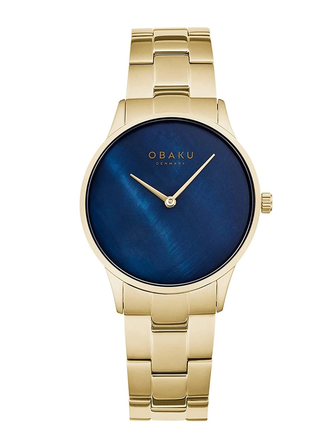 

Obaku Women Water Resistance Stainless Steel Analogue Watch V247LXGLSG, Blue