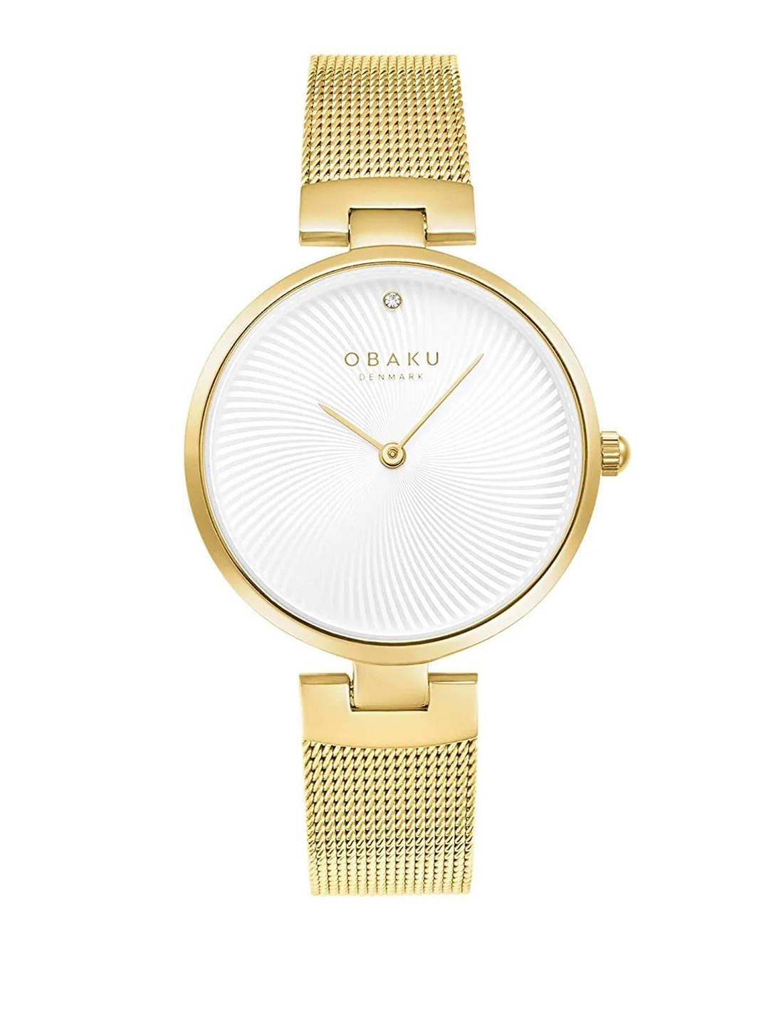 

Obaku Women Stainless Steel Bracelet Style Straps Analogue Watch V256LXGIMG, White