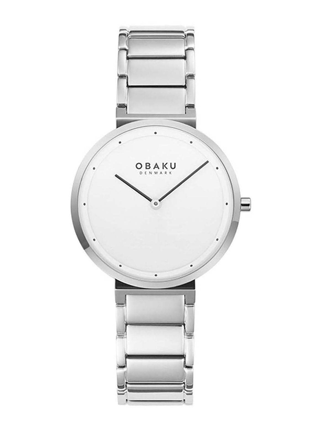 

Obaku Women Stainless Steel Bracelet Style Straps Analogue Watch V258LXCISC, White