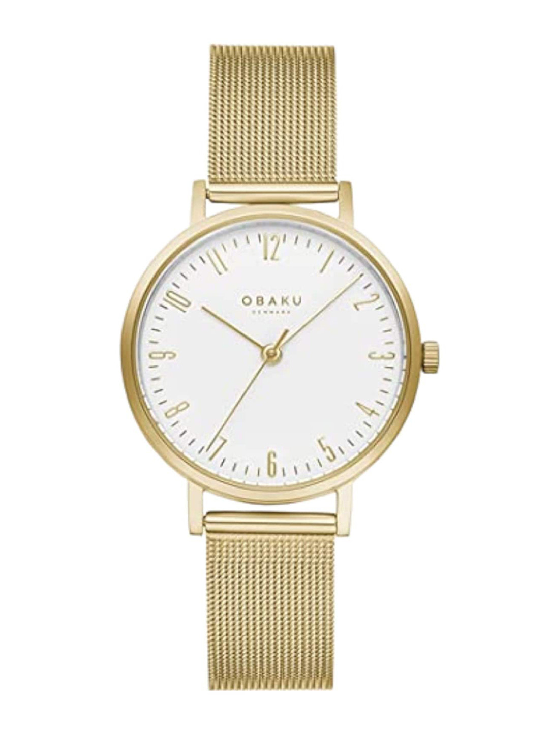 

Obaku Women Water Resistance Stainless Steel Analogue Watch V248LXGIMG, White