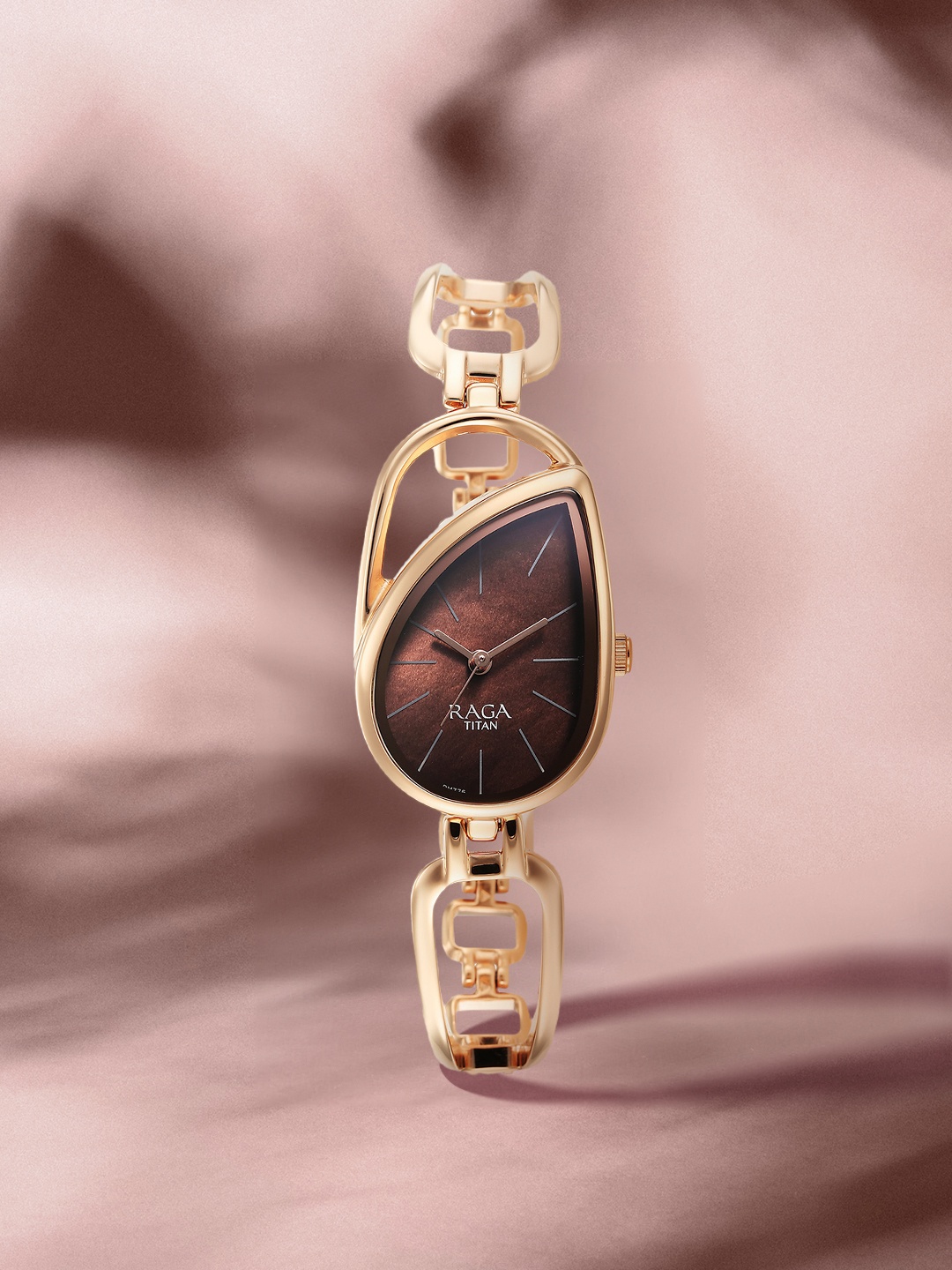 

Titan Women Stainless Steel Bracelet Style Straps Analogue Watch 2688WM01, Brown