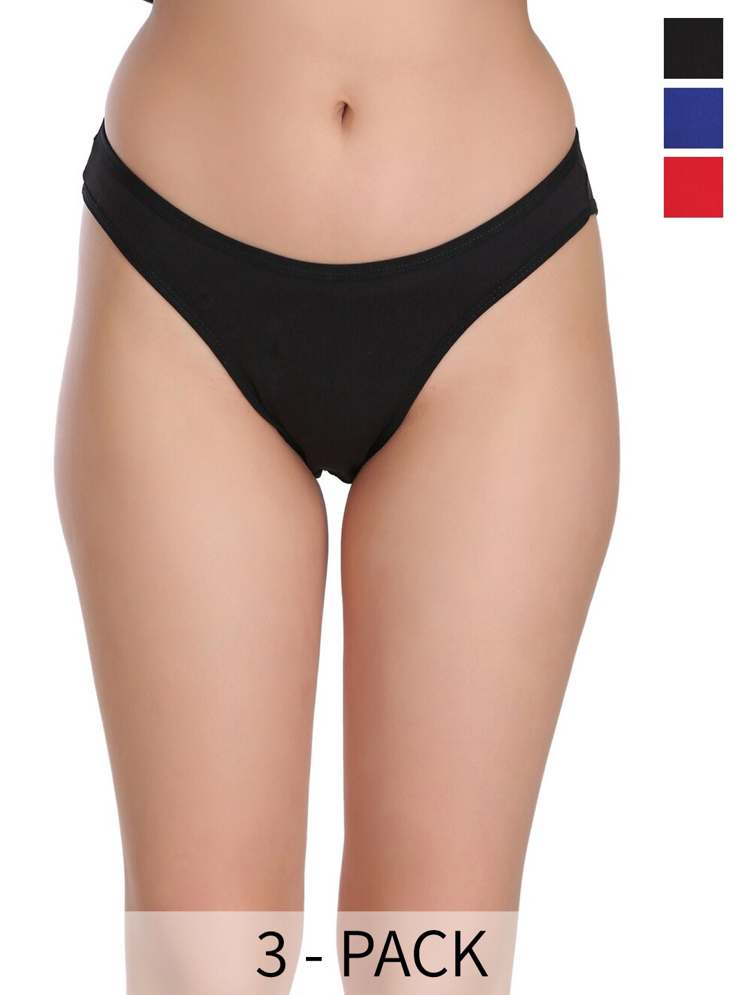 Eve's Beauty Pack Of 3 Assorted Bikini Briefs