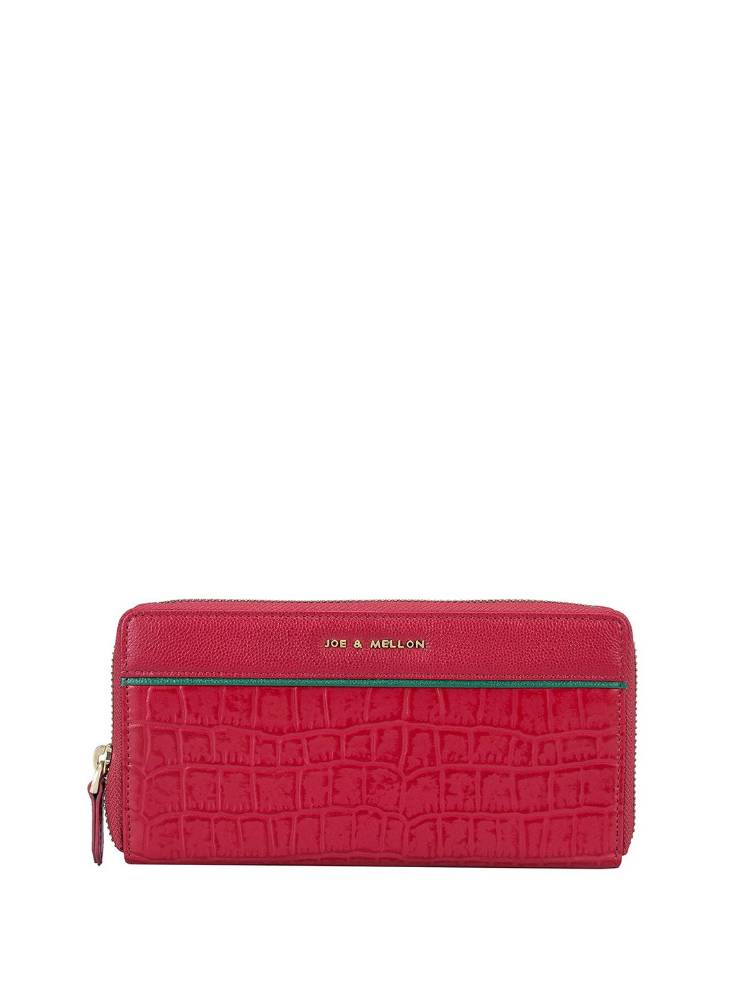 

Joe & Mellon Women Textured Leather Zip Around Wallet, Pink