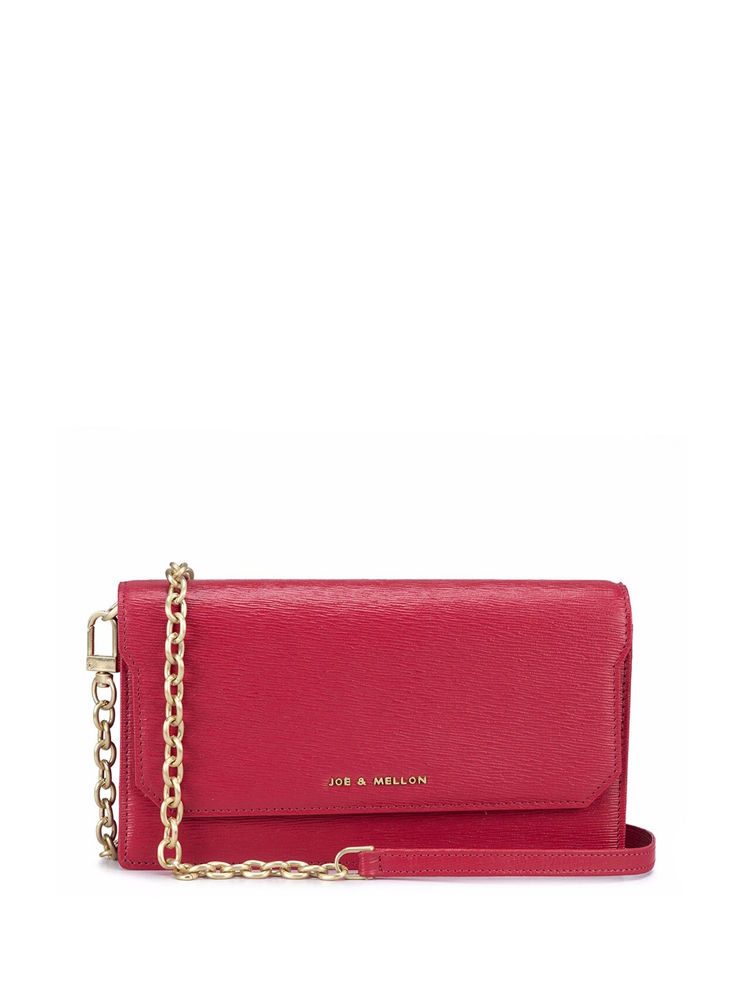 

Joe & Mellon Women Textured Leather Envelope, Pink