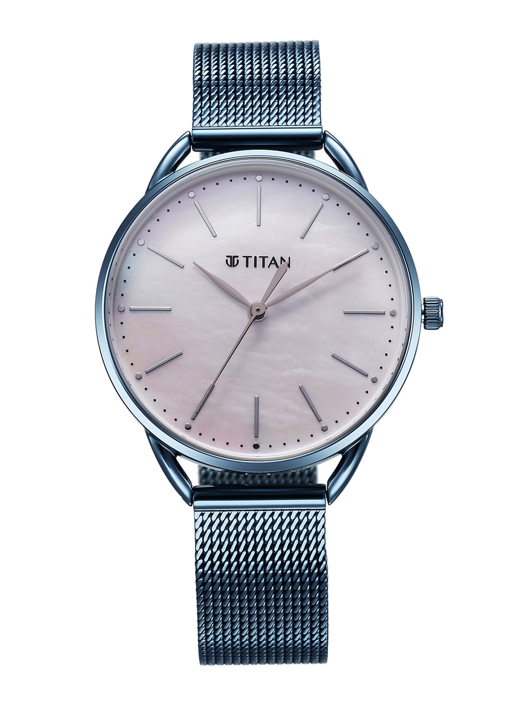 

Titan Women Stainless Steel Bracelet Style Straps Analogue Watch 95180QM01, White