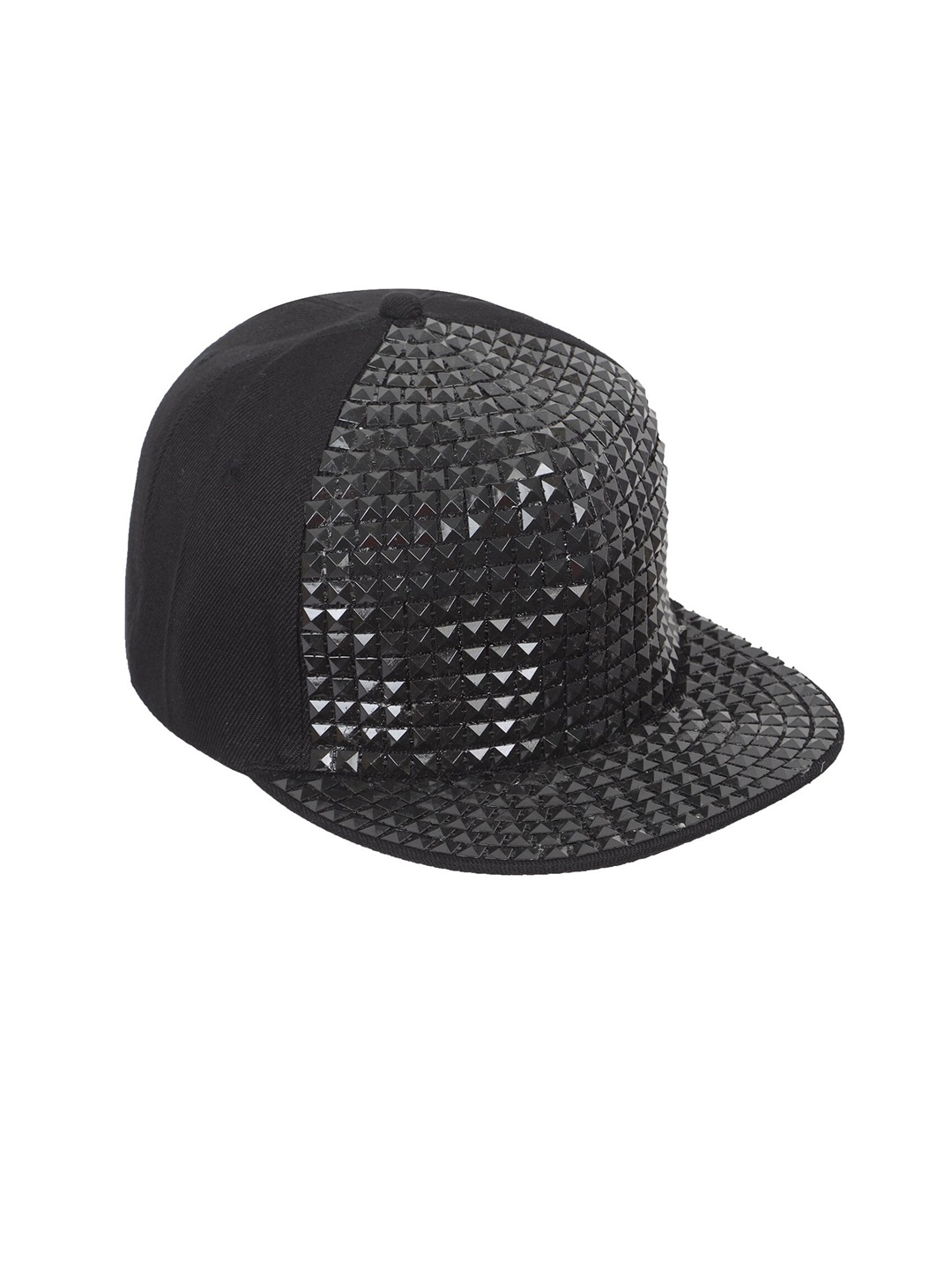 

FabSeasons Men Embellished Snapback Cap, Black