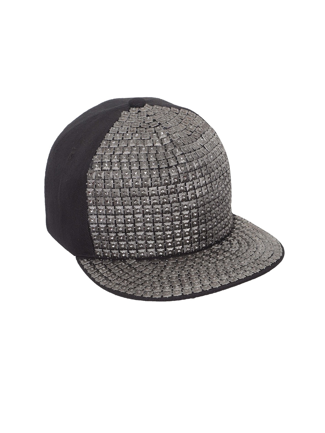 

FabSeasons Men Embellished Snapback Cap, Grey