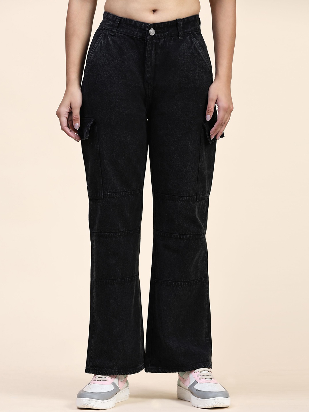 

BAESD Women High-Rise Clean Look Jeans, Black