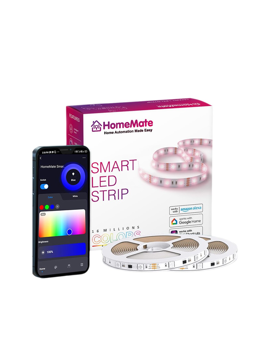

HomeMate Red & Green RGB LED Smart Strip Light
