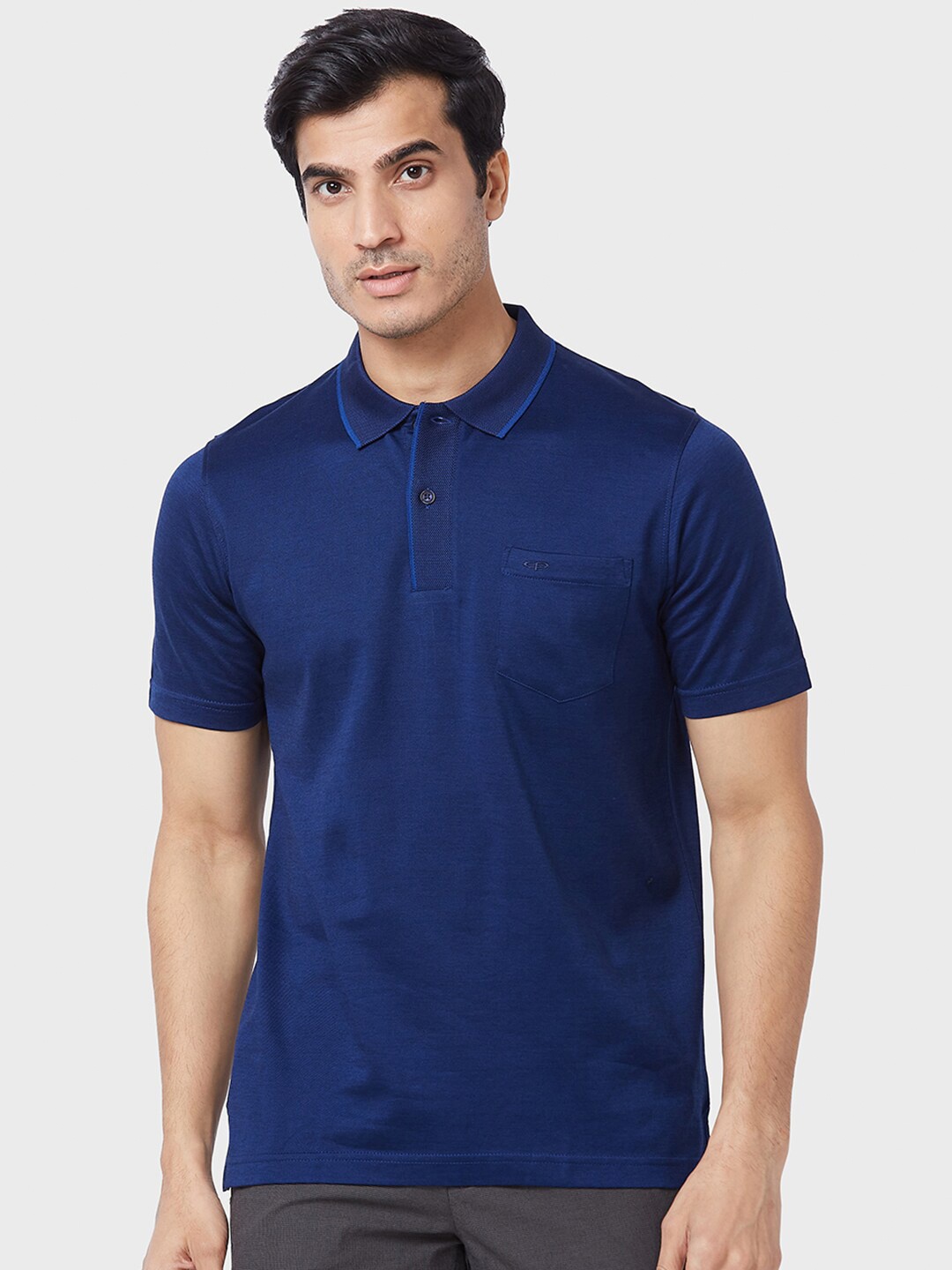 

ColorPlus Polo Collar T-shirt, Navy blue
