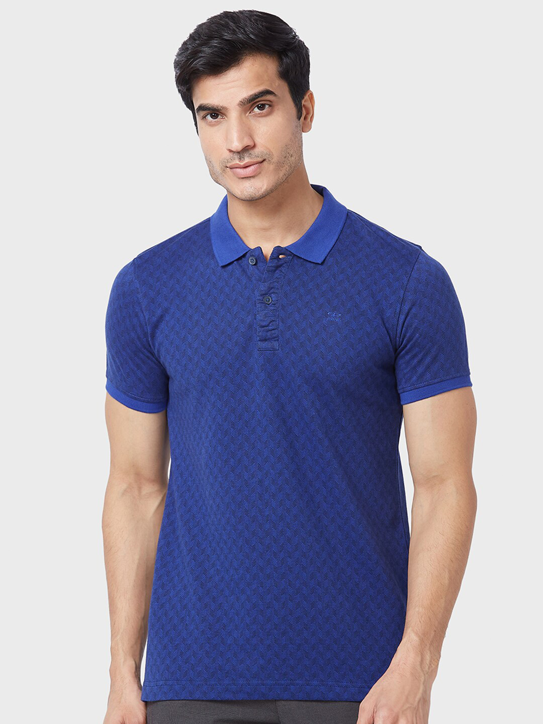 

ColorPlus Polo Collar Regular Fit T-shirt, Blue