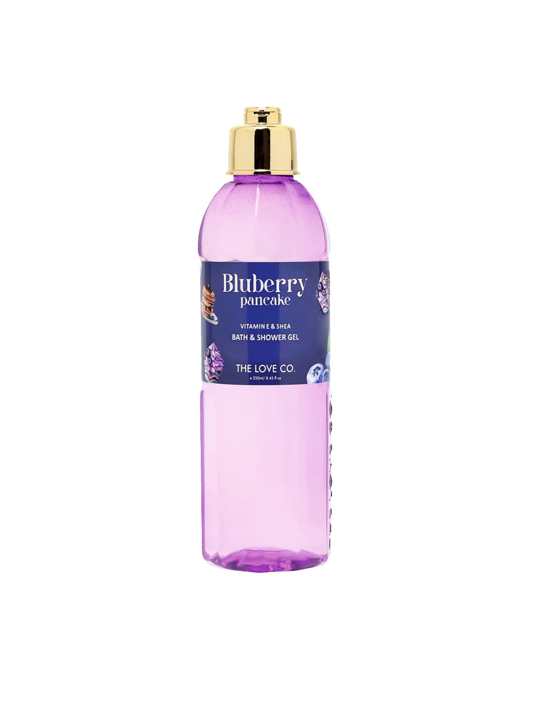 

The Love Co Blueberry Pancake Bath & Shower Gel With Vitamin E & Shea - 250ml, White