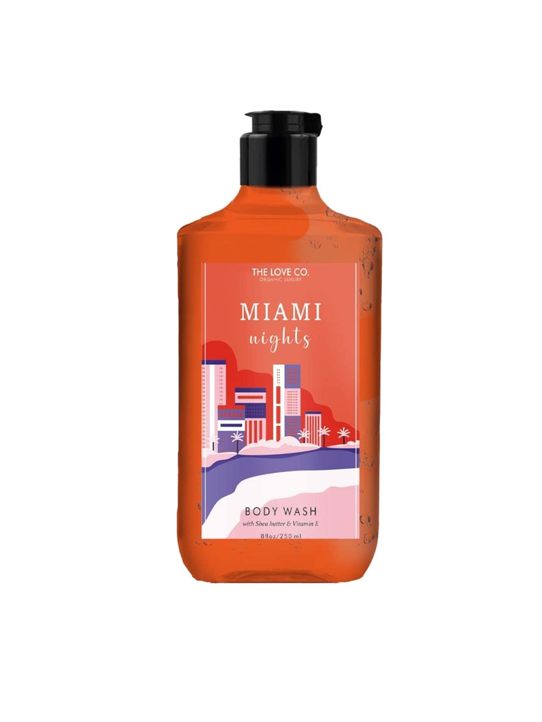 

The Love Co Miami Nights Luxury Body Wash With Vitamin E & Shea - 250ml, White