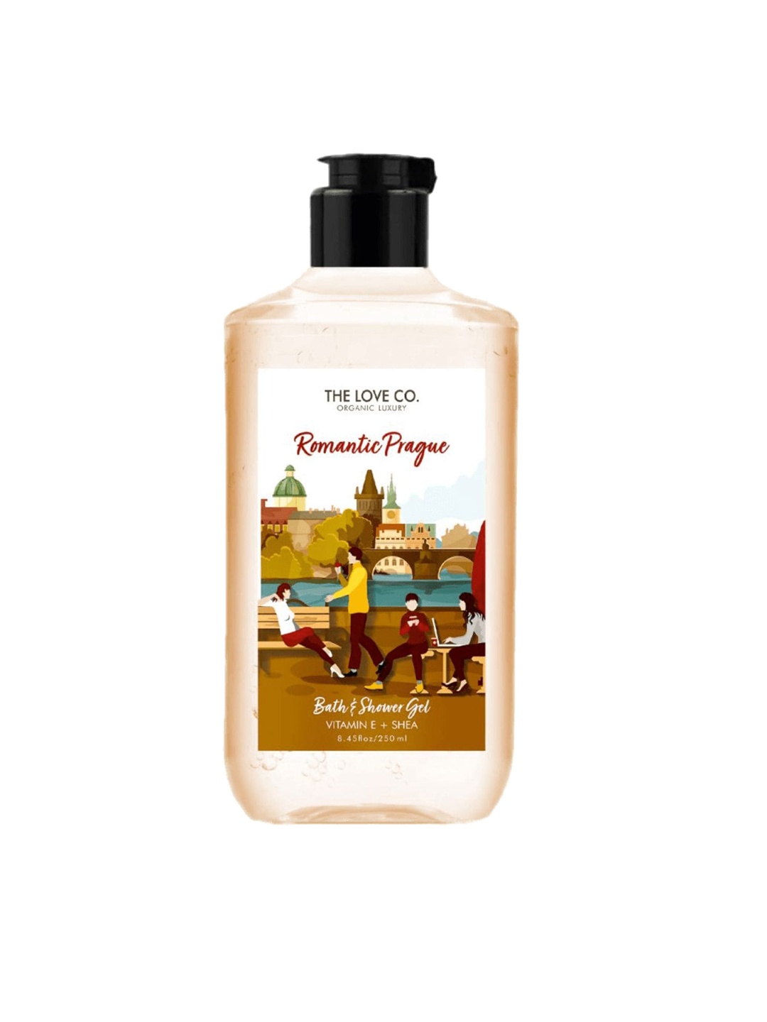 

The Love Co Romantic Prague Bath & Shower Gel With Vitamin E & Shea - 250ml, White