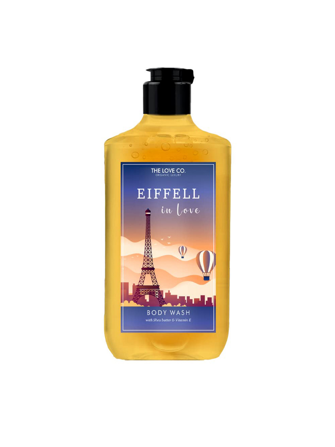 

The Love Co Eiffel In Love Body Wash With Shea Butter & Vitamin E 250ml, Yellow