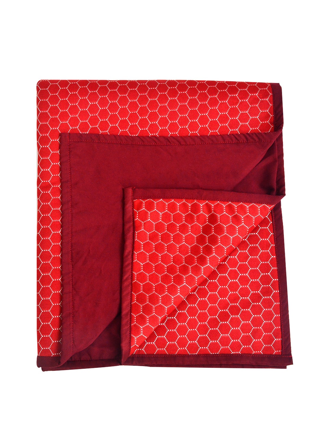

Adbeni Kids Maroon & Red Printed Waterproof Mattress Protector