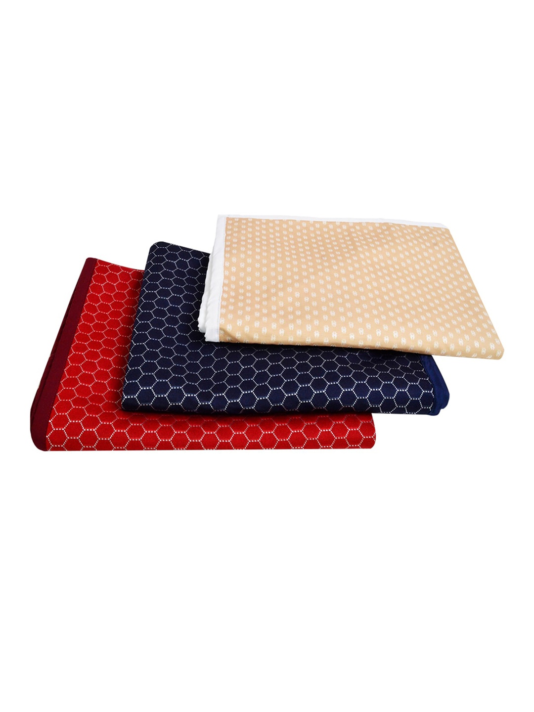 

Adbeni Kids Maroon & Navy Blue 3 Pieces Printed Waterproof Mattress Protector