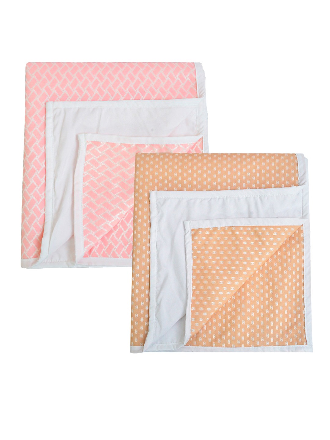 

Adbeni Kids Beige & Pink 2-Pcs Printed Waterproof Mattress Protector