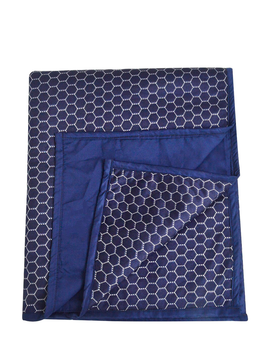 

Adbeni Kids Navy Blue Printed Cotton Waterproof Mattress Protector