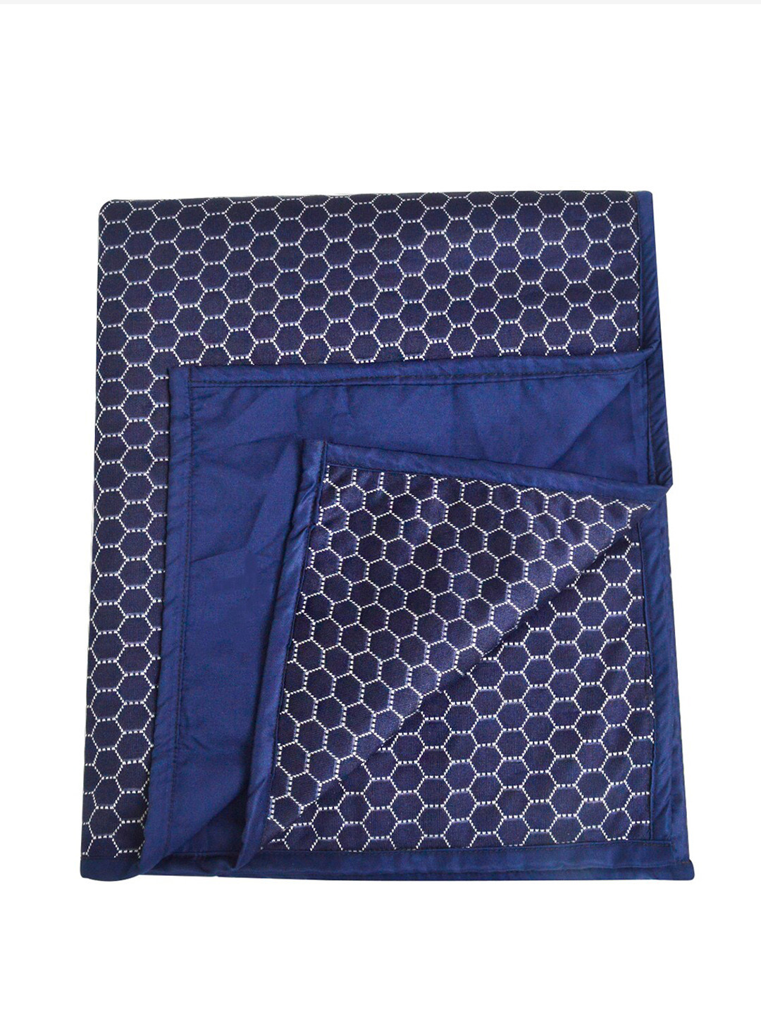 

Adbeni Kids Navy Blue Printed Cotton Waterproof Mattress Protector