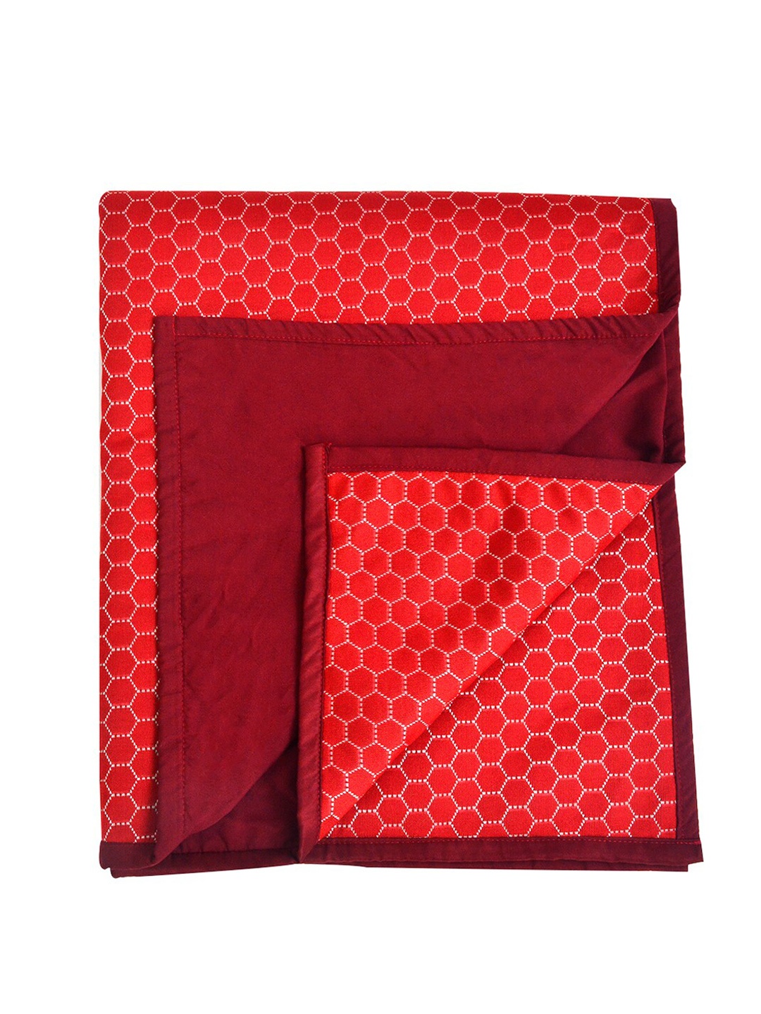 

Adbeni Kids Maroon Printed Waterproof Mattress Protector