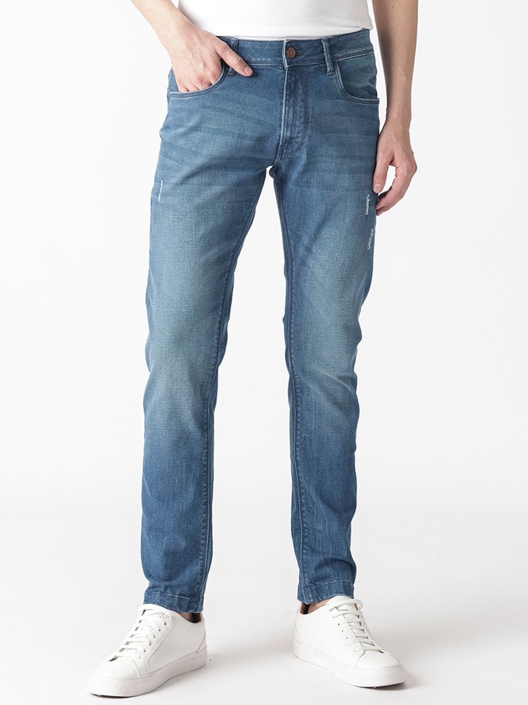 

RARE RABBIT Men Luxen Slim Fit Jeans, Blue