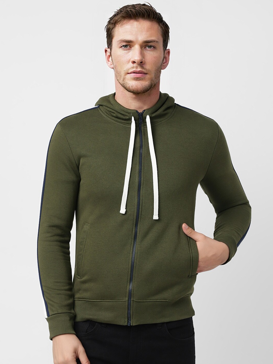 

UrbanMark Hooded Cotton Sweatshirt, Olive