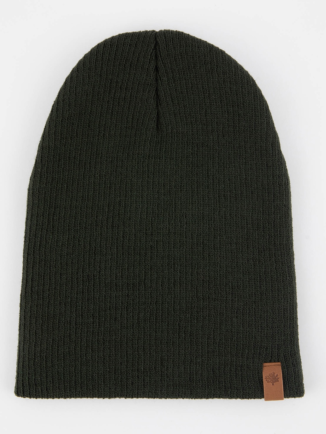 

DeFacto Men Self Design Pure Acrylic Beanie, Green