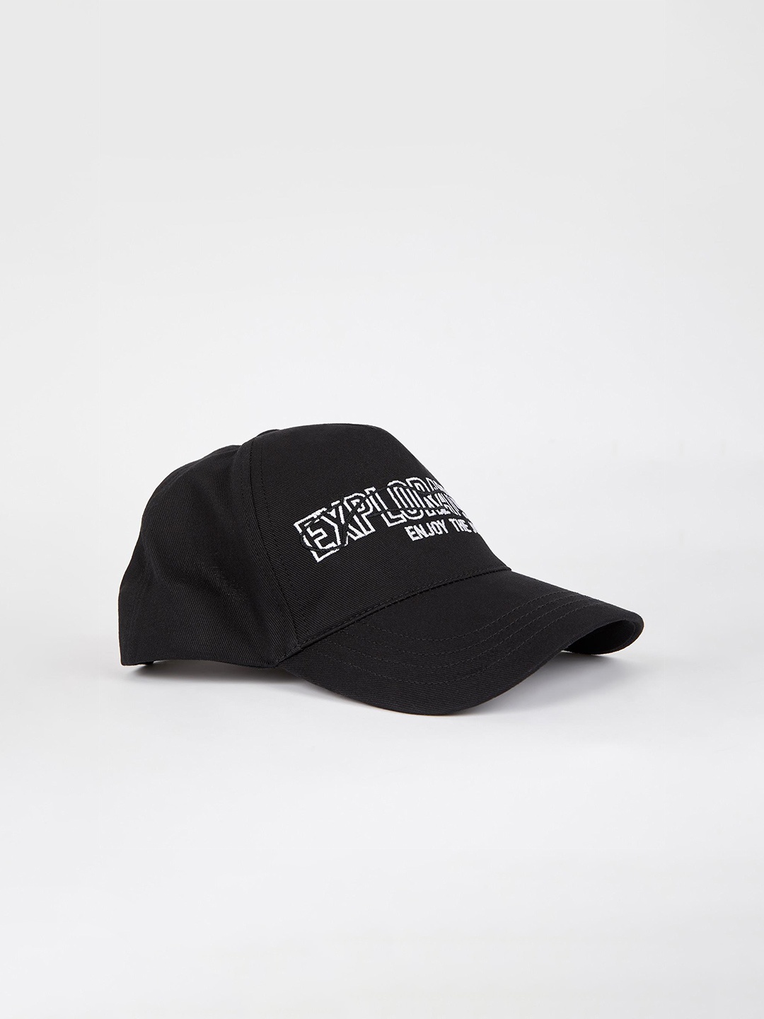 

DeFacto Men Printed Cotton Baseball Cap, Black