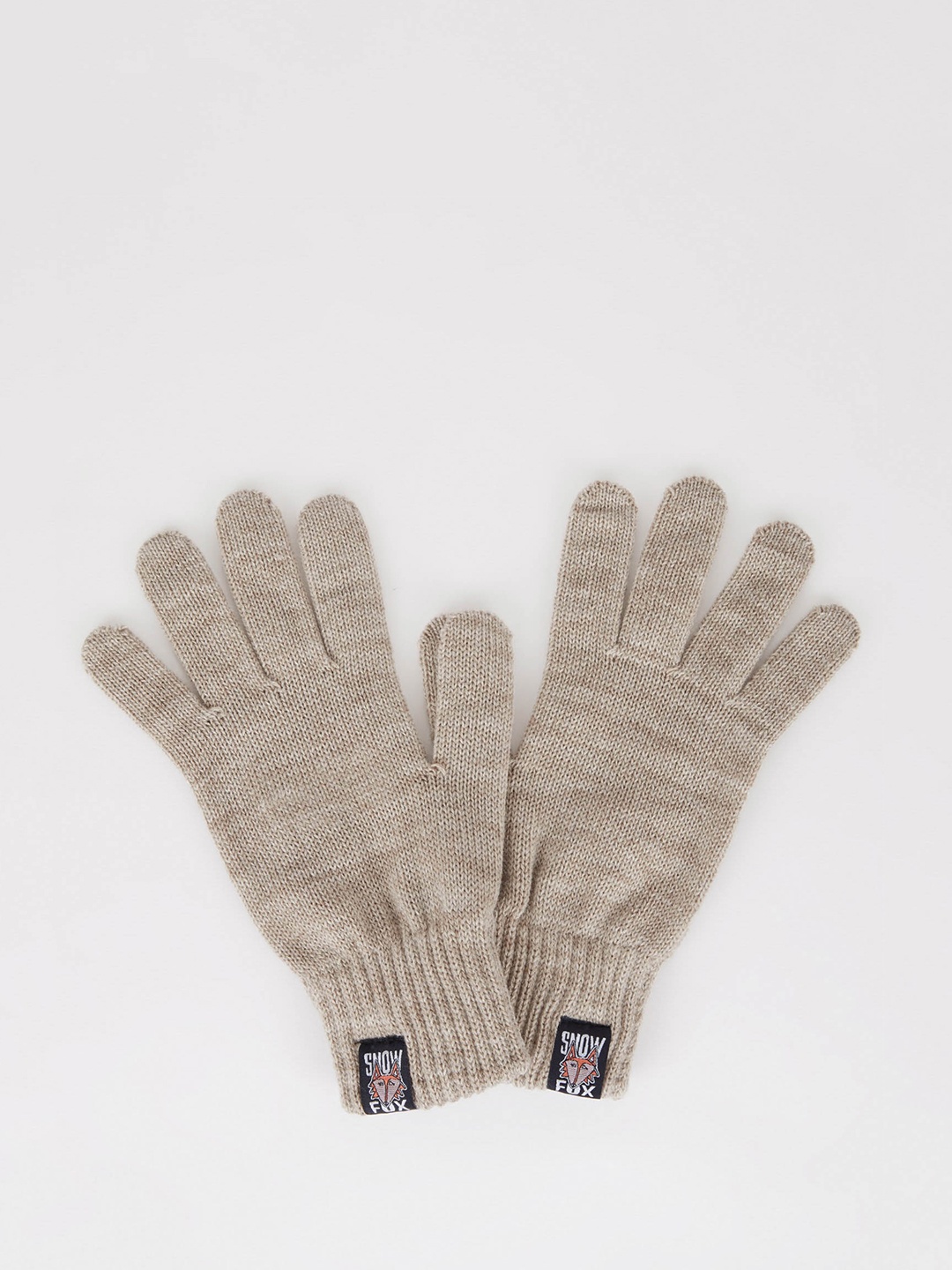 

DeFacto Men Knitted Hand Gloves, Beige