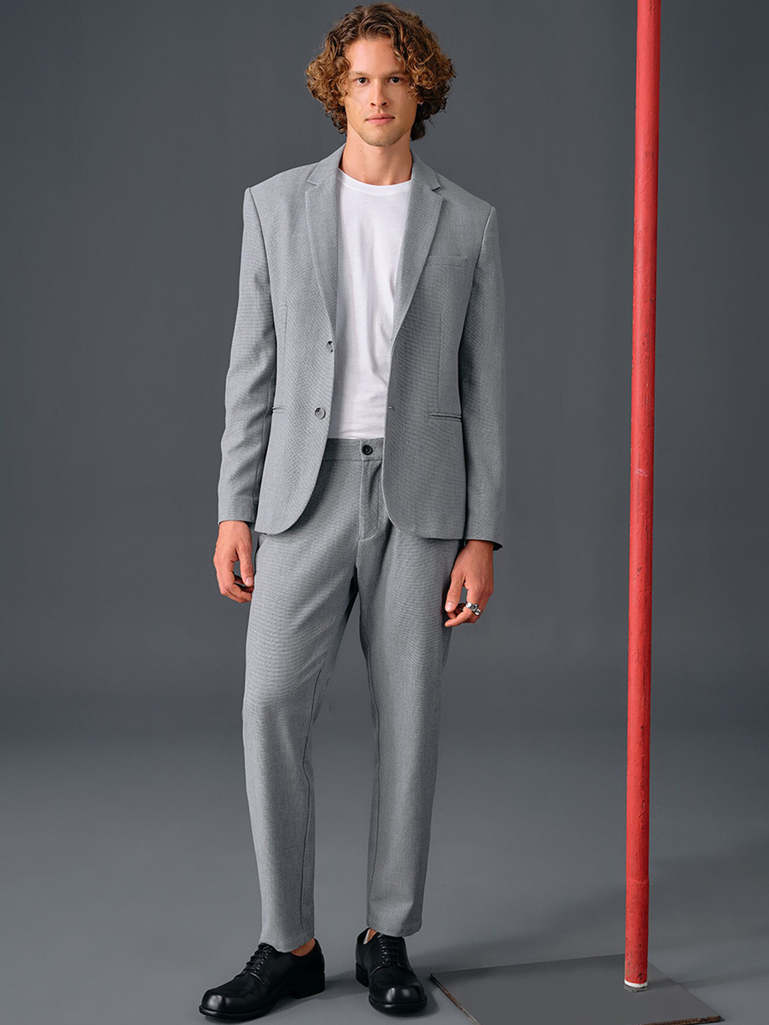 

DeFacto Men Formal Trousers, Grey