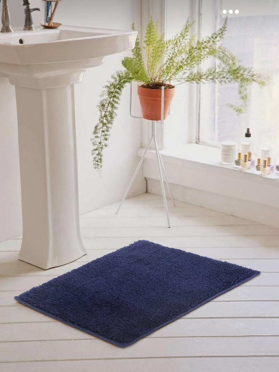 

Naksh Navy Blue Anti Skid Bath Mat