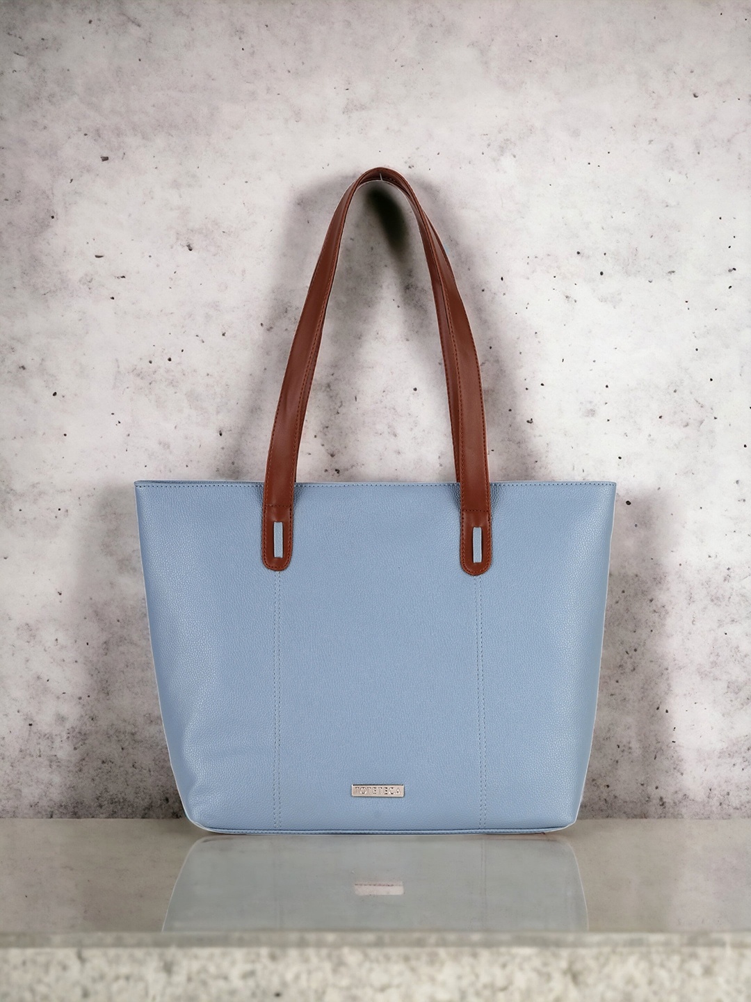 

Toteteca PU Oversized Shopper Tote Bag, Blue