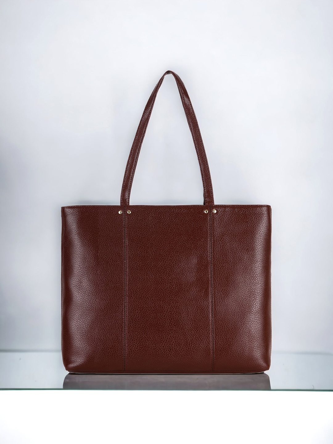 

Toteteca textured Structured Shoulder Bag, Brown