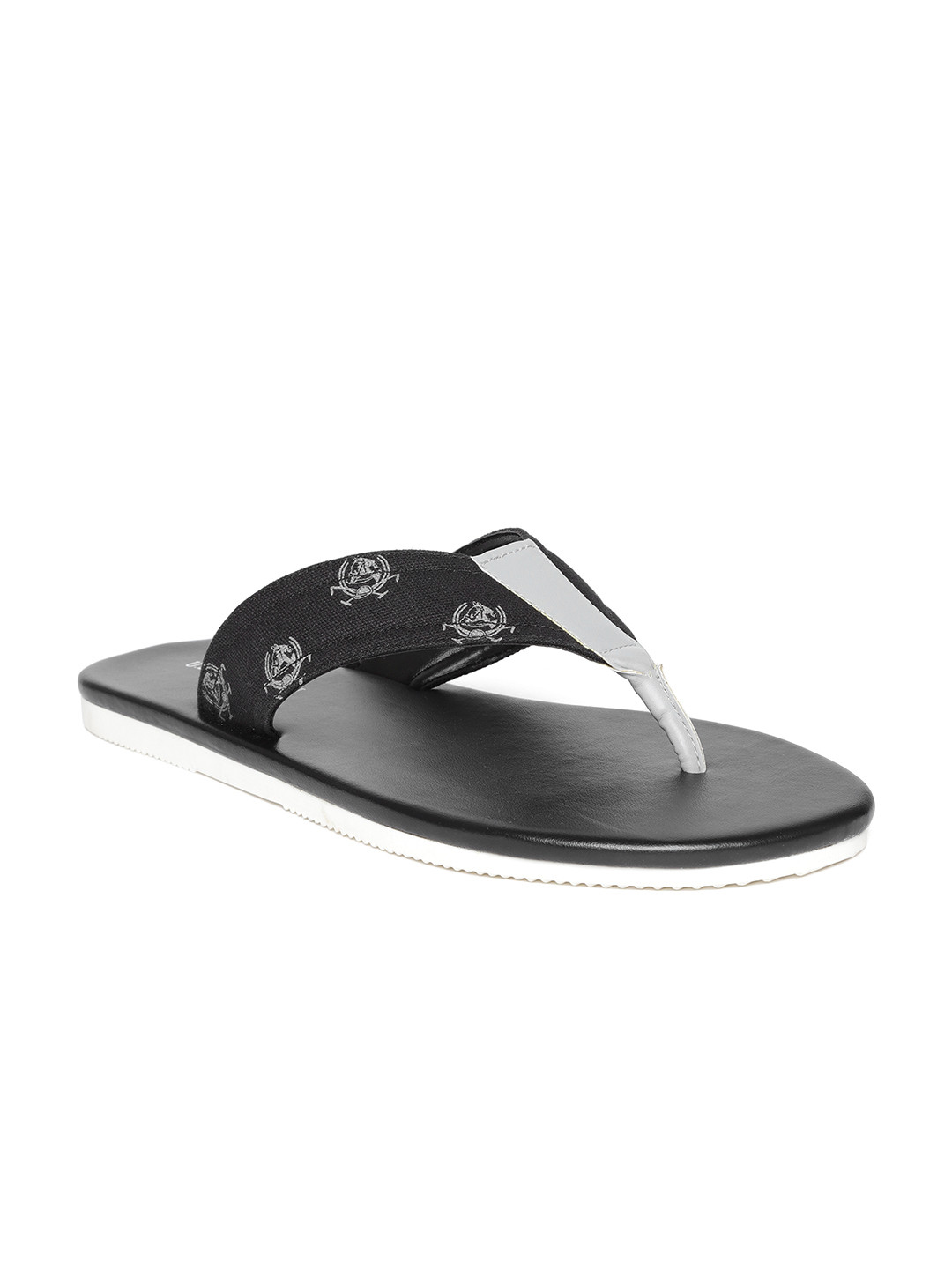 

U.S. Polo Assn. Men Black Printed Comfort Sandals