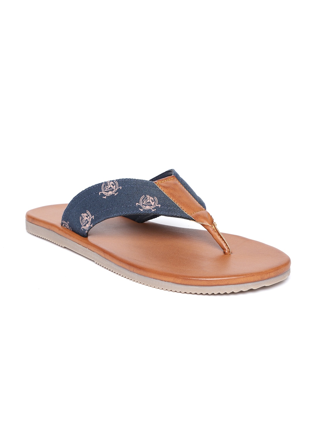 

U.S. Polo Assn. Men Navy Printed Comfort Sandals, Navy blue