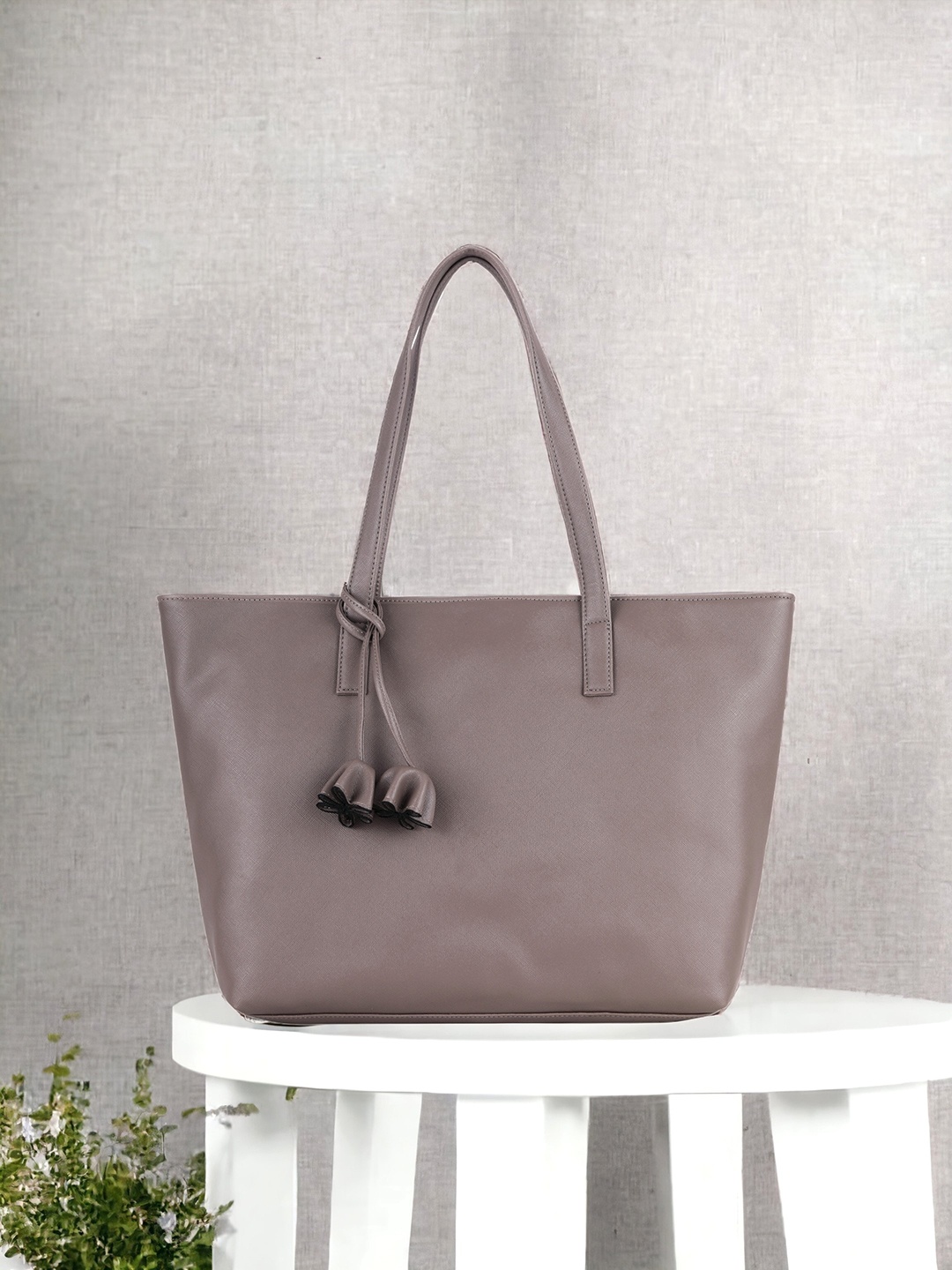 

Toteteca PU Oversized Structured Shoulder Bag, Beige