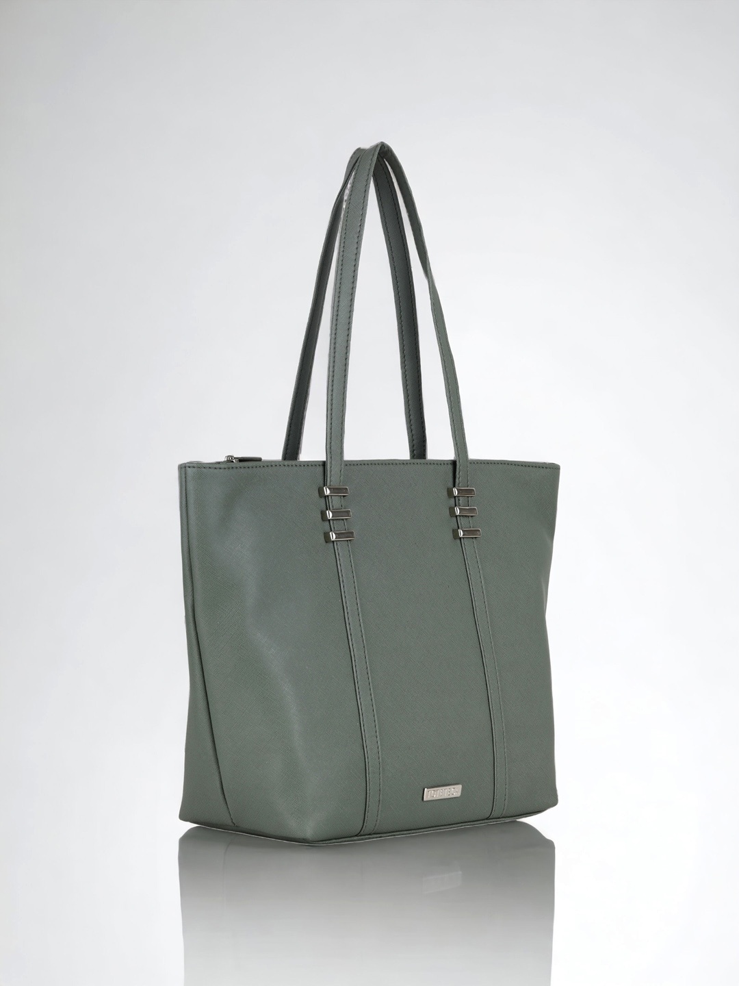 Toteteca PU Oversized Structured Handheld Bag, Green