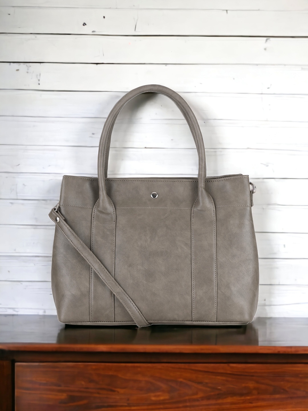 

Toteteca Oversized Structured PU Handheld Bag, Green