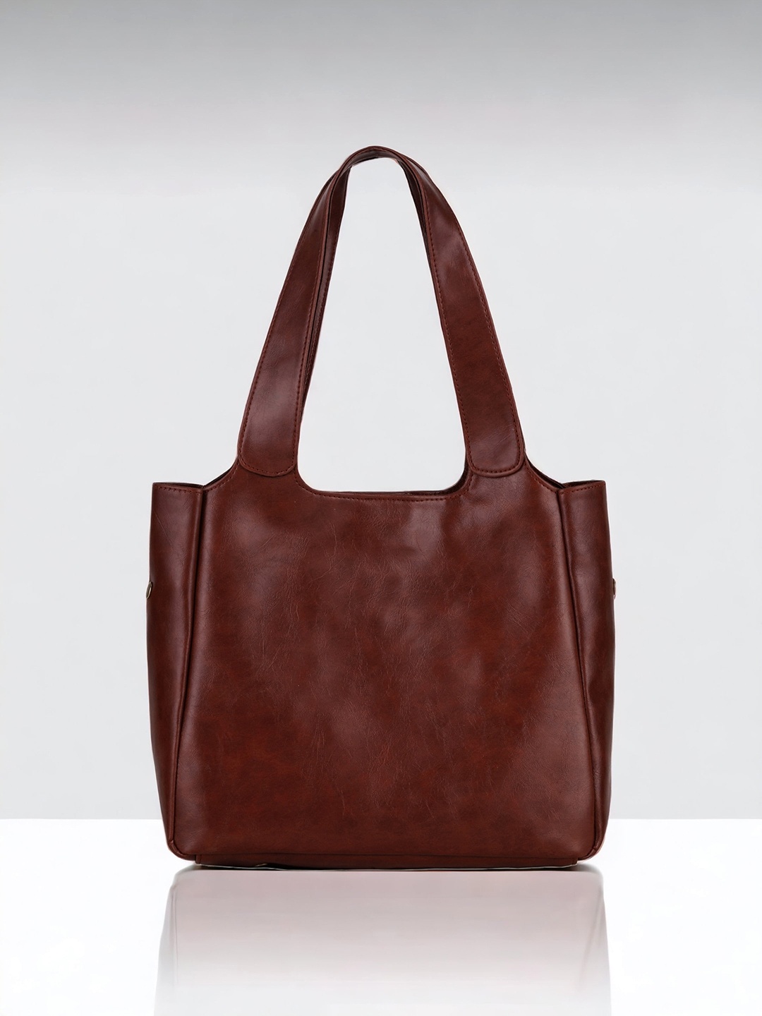 

Toteteca PU Structured Shoulder Bag, Brown