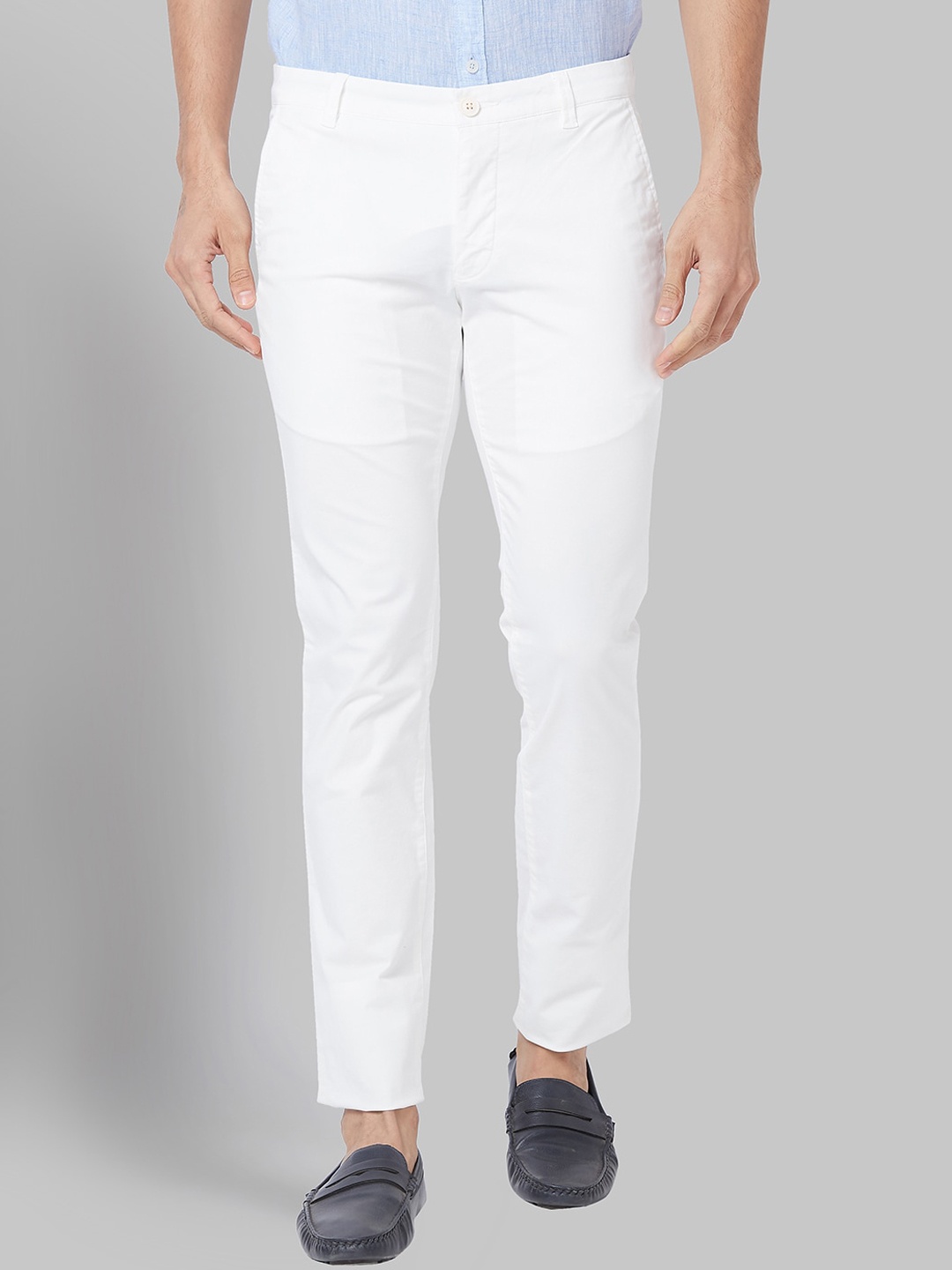 

Parx Men Slim Fit Trousers, White