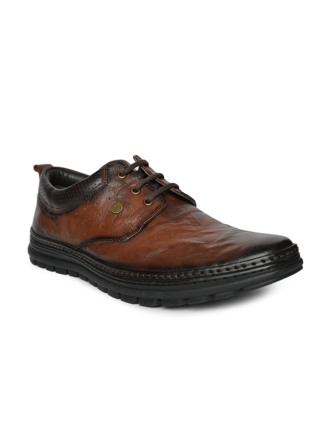 

Buckaroo Men Leather Lace-Ups Derbys, Brown