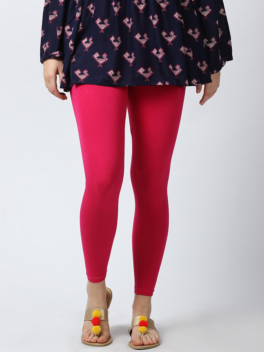 

GOLDSTROMS Ankle-Length Leggings, Fuchsia
