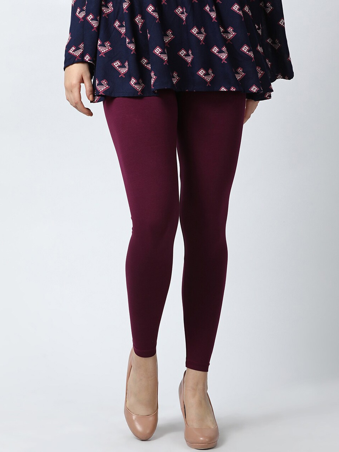 

GOLDSTROMS Ankle length Leggings, Maroon