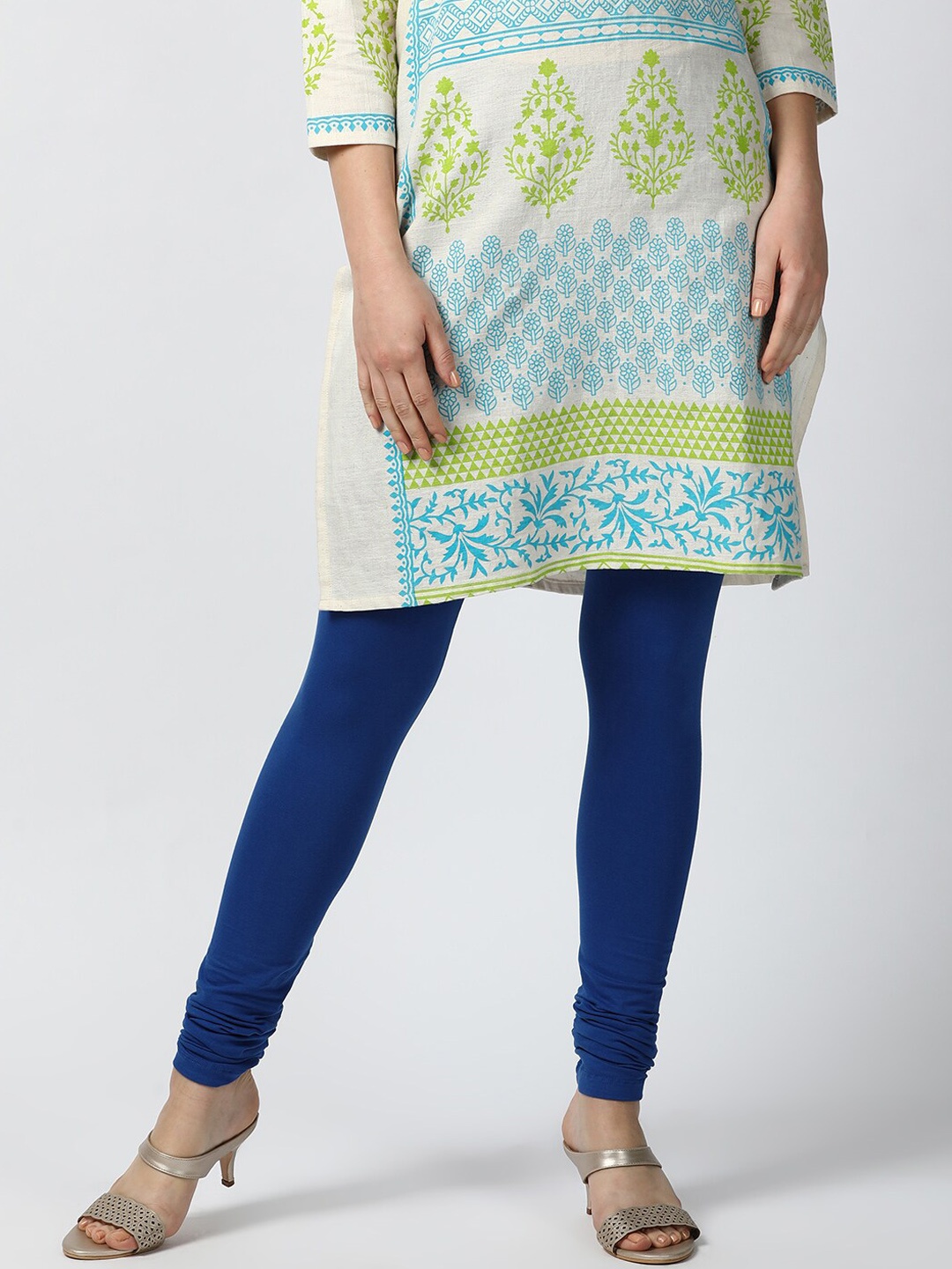

Goldstroms Mid-Rise Churidar-Length Leggings, Blue