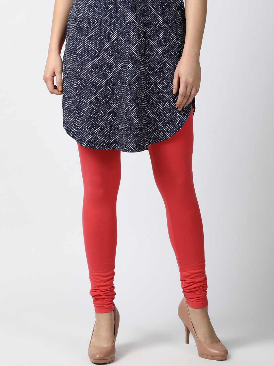

GOLDSTROMS Churidar Length Leggings, Peach