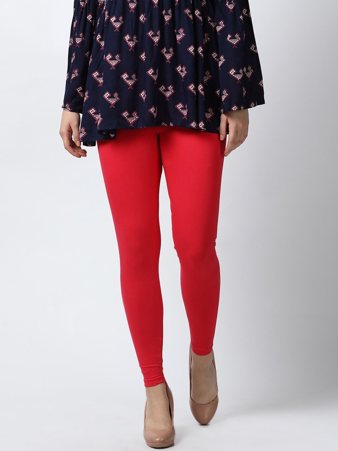 

GOLDSTROMS Ankle Length Leggings, Red